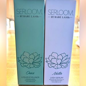 Serloom By Babe Lash  Set Oasis Liquid Eyeliner and Nectar  Lash Serum.